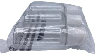 אמבטיה ומקלחת בקבוקי נסיעות פלסטיק ברורים לנוזלים מרכך קרם שמפו - 3oz כל אחד / 88 מל - 3 חבילה