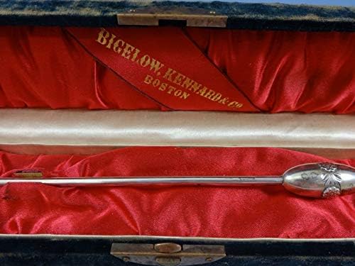כפית זית סטרלינג גורהם / מזלג חמוץ בקופסא מקורית בסביבות 1865