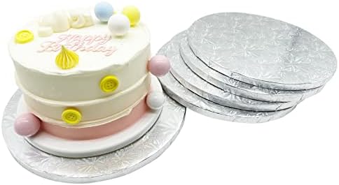 10 אינץ עוגת תוף, כסף עגול לוחות קרטון לחתונה מסיבת יום הולדת-באופן מלא עטוף קצוות-דרך אריזה