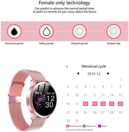 XDCHLK נשים חכמות שעון חכם אטום למים דופק לחץ דם צג שעון חכם מתנה לצמיד צפייה של נשים