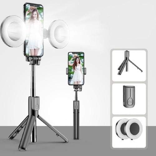 עמדת גלי קופסאות ותואמת תואם ל- Infinix Note 11 - SelfIpod Tringlight, Selfie Stick Arm Arming עם אור