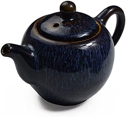 קומקום חרסינה 9oz סיר תה זיגוג סיני מסורתי סיר תה לסט תה גונגפו