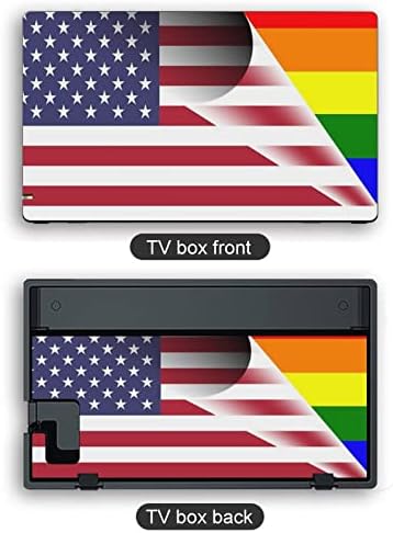 דגל אמריקאי LGBTQ גאווה דגל קשת מדבקות מתג סטיות מלא