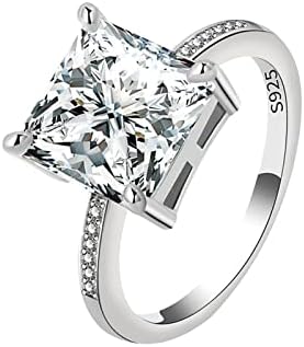 לבת שלי טבעת להתפלל מעל זה קריסטל טבעות מתכוונן כיכר זירקון טבעת גברת אופנה חתונה טבעת עבור