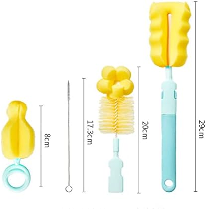 מברשת לניקוי בקבוקי תינוקות, מברשת ניקוי בקבוקים עם ידית ארוכה ומברשת לניקוי קש, מברשת בקבוקים לבקבוק