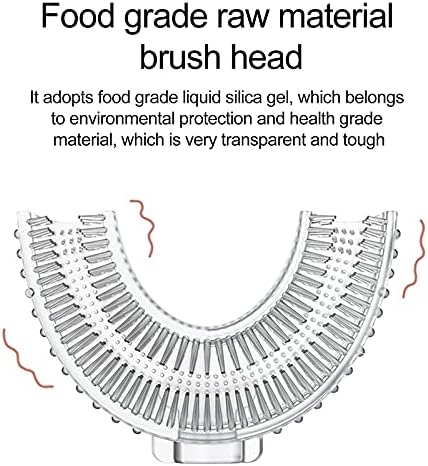 צורת U למברשת שיניים לניקוי שיניים של 360 מעלות