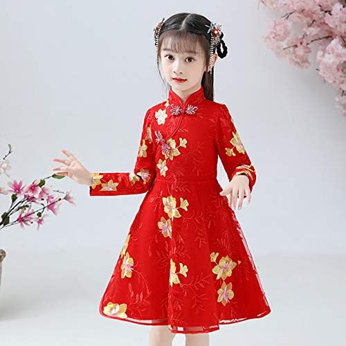 יילוד ילדה בגדים פעוט בגדי חדש שנה נסיכת שמלות ילד ילדה תינוק חליפת הסיני טאנג תלבושות עבור