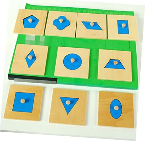 טוינדונה 10 יחידות חידות לפעוטות מעצבות סדרן עבור פעוטות גיאומטריה חידות צעצוע במבוק בהוראה עוזרים לילד
