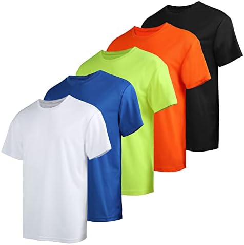 חולצות לגברים קצר שרוול מהיר יבש לנשימה חולצות ספורט ריצת כושר ספורט