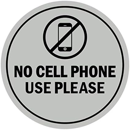 סימנים מעגל Bylita אין שימוש בטלפון סלולרי אנא חתום - קטן