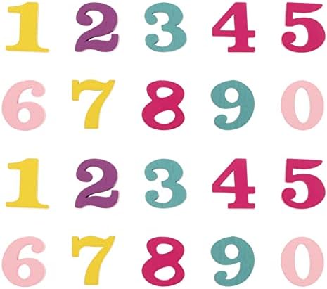 סוכריות צבעים עץ מספרי פרוסות: עץ מספר צורת חתיכות סימן לוח 200 יחידות עץ מספר חינוך צעצועי רעיונות עשה