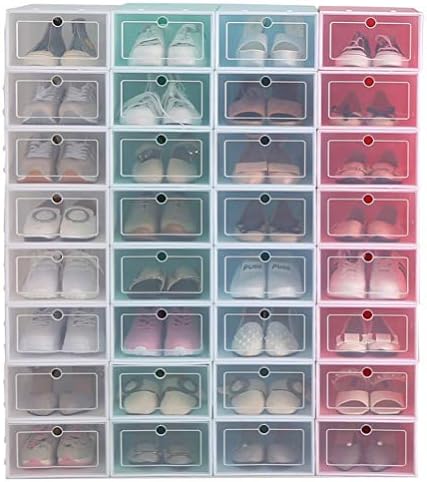 מארגן אחסון בגדי קאבילוק קופסאות נעלי ספורט ברורות 6 יחידות קופסאות אחסון נעליים קופסאות נעליים ברורות מארגן
