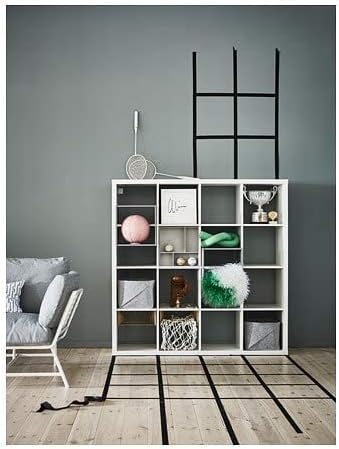 IKEA 'יחידת מדף Kallax החדשה White, 57 7/8x57 7/8