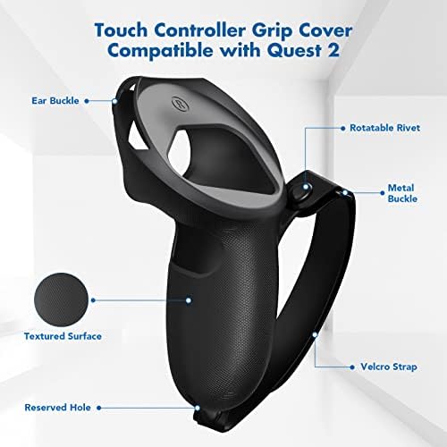 בקרה של Kiwi Controller Grip Cover אביזרים ואביזרי כבלים קישור התואמים ל- Quest 2