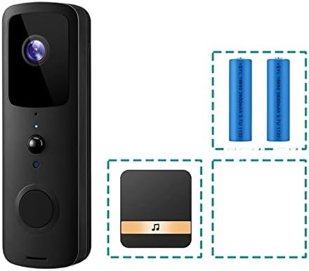 Kedias תואם ל- Awapow Smart Videobell Wifi Wifi Connect עם מצלמת מעקב וידאו HD Vision Night Picture