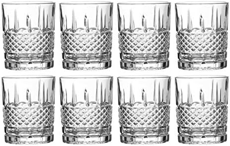 כוסות ויסקי של קסטלקומב, 8 יח'. סט, 10.6 אונקיה קצר שתיית זכוכית עבור משקאות, בורבון, שיפון, או