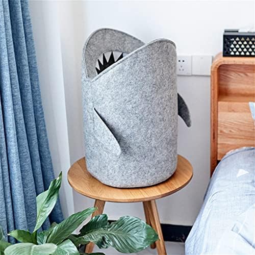 סלינסוו 1 מחשב חמוד כריש בצורת אחסון סל רב תפקודי פרימיום הרגיש בית כביסה עבור ובגדים