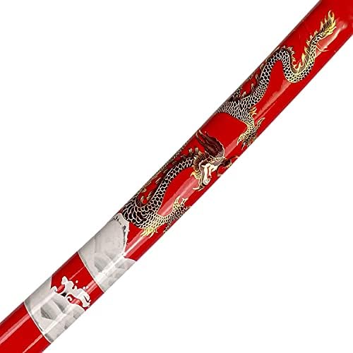 Bishamon 42 1/2 Samurai Sword Farbon Blade Dragon Scabbard במגוון צבעים לבחירה מגיע גם עם עמדת עץ
