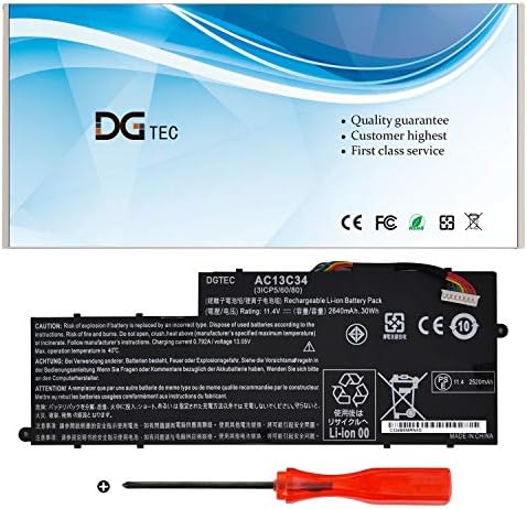 DGTEC חדש AC13C34 סוללת מחשב נייד עבור ACER ASPIRE V5-122P V5-132P E3-111 E3-112V E3-111-C0M6 E3-111-C0UM
