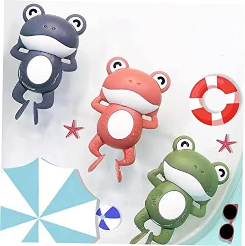 צעצועים 3 יחידות צעצועים צפרדע שולחן עבודה צעצועים לילדים אמבטיה צעצועים חינוכיים מקלחת תינוק שעון שעון