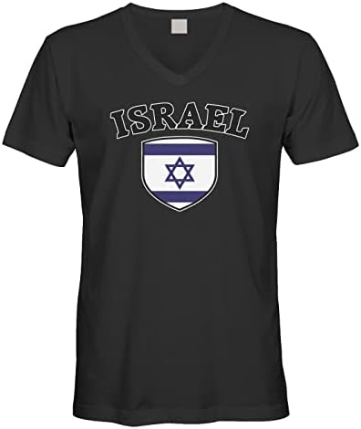 גברים של ישראל ישראל דגל קרסט מגן עם צווארון חולצה