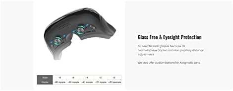 אוזניות Cinema VR, עם תואמות ל- Sony OLED 1920x1080x2, תצוגת מסך ענקית HD ， משקפי תיאטרון 3D התואמים