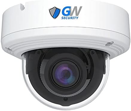 GW Security 4K 8MP Outdoor/indoor 2.8-12 ממ ממונע עדשת זום POE IP Microphone Dome מצלמת אבטחה
