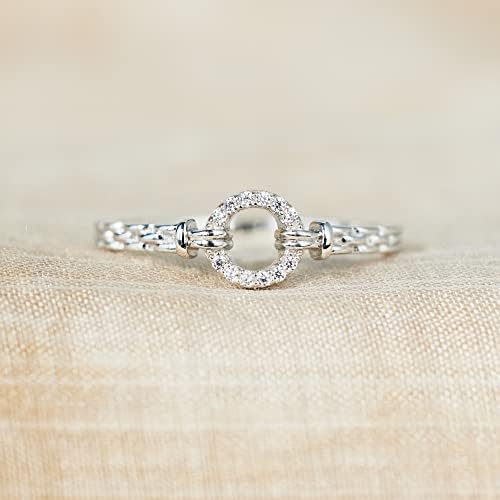 טבעת בת תכשיטים, מתנת בת, טבעות כסף סטרלינג 925 לבת, טבעת מעגל לבת, טבעת מעגל פתוחה לבת, מתנות לבת