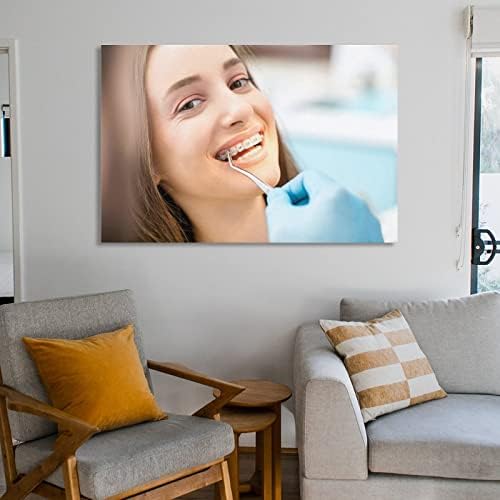 משרד שיניים בלודוג מעוטר בכרזות לטיפול שיניים כרזות משרד שיניים פוסטר קיר ציור קיר לחדר שינה עיצוב סלון 16x24 אינץ