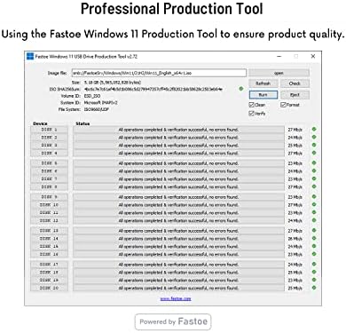 Fastoe Bootable מתקין כונן הבזק USB עבור Windows 11 Pro/Home