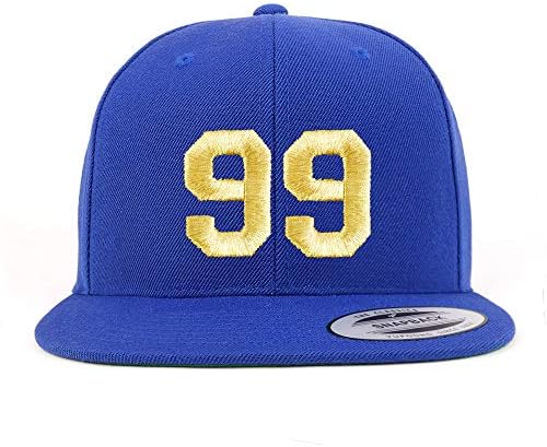 טרנדי הלבשה חנות מספר 99 זהב חוט שטוח ביל סנאפבק בייסבול כובע
