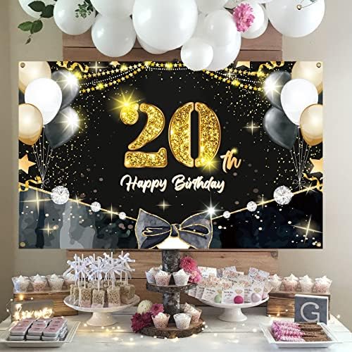 מלטלוט שחור קשת-קשר מסיבת יום הולדת 20 רקע צילום יהלומים קשת שמח מסיבת יום הולדת 20 רקע קישוטי יום הולדת 20 שנה