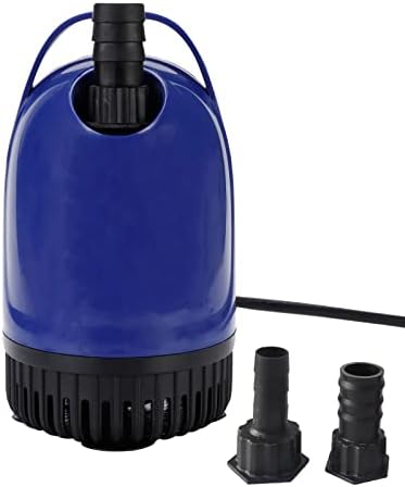501 משאבת מים טבולה כחולה, משאבת מים שקטה במיוחד עם מעלית גבוהה של 6.8 רגל, משאבת מזרקה עם כבל חשמל של
