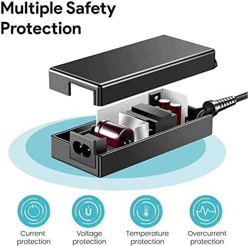 מתאם Guy-Tech AC DC תואם לזרם HP 11-D010WM 11-D011WM 15-AC124DS 15-AC125DS 15-AC126DS 15-AC127D -AC133DS