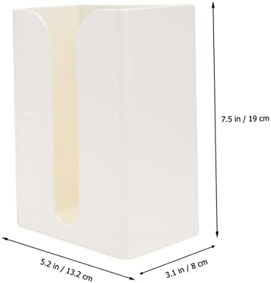 HOMOYOYO 2 PCS קיר קיר קיר רכוב מחזיק מגבת נייר לבן מחזיק מגבת מגבת יד מתקן רקמות מחזיק רקמות