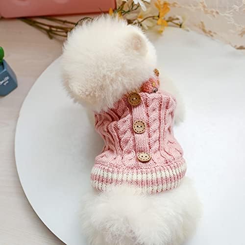 וולנוטה כלב קטן חתול סוודר סוודר סוודר עם קפוצ'ון קפוצ'ון לבוש בגדים חמים