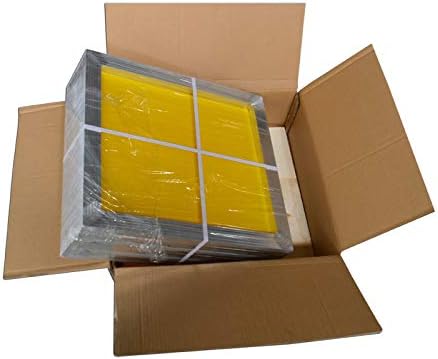 INTBUINING 6 יחידות 20 X24 מסגרת הדפסת מסגרת מסגרת מסגרת אלומיניום מראש מסגרת צהובה) רשת)