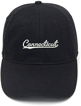גברים של בייסבול כובעי קונטיקט-סי. טי רקום אבא כובע שטף כותנה כובע
