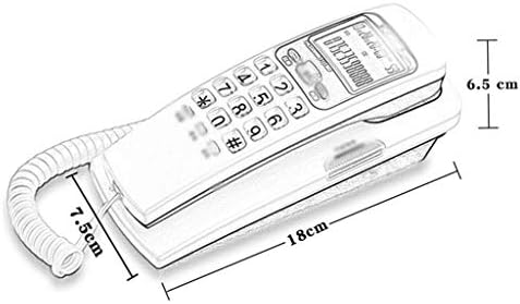 PDGJG טלפונים טלפונים-מיני שולחן עבודה טלפון טלפוני טלפון קבוע קיר טלפון, משרד, צבע מלון ， לבן