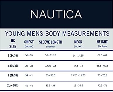 חולצת טריקו של שרוול קצר של Nautica גברים צעירים