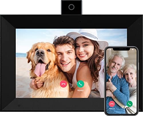מסגרת תמונה דיגיטלית 10.1 אינץ 'מסגרת תמונה דיגיטלית חכמה מסך מגע מסגרת תמונה לשיחת וידאו עם אחסון