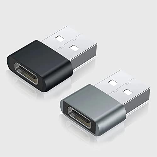 USB-C נקבה ל- USB מתאם מהיר זכר התואם ל- Xiaomi Mi 9 שלך למטען, סנכרון, מכשירי OTG כמו מקלדת, עכבר, מיקוד,