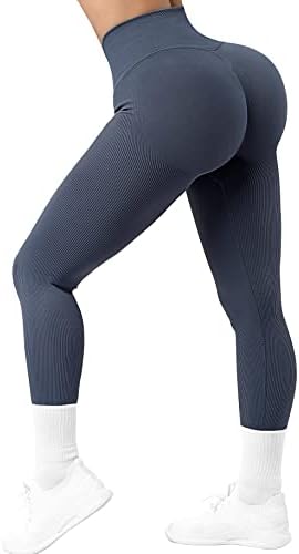 נשים אומקאגי חלקות חלקה במותניים חותלות באימון עם מכנסי יוגה בקרת בורח בכיס