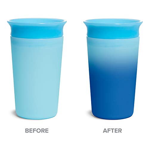 360 צבע שינוי כוס קש, 9 אונקיה, 2 מארז, כחול / צהוב