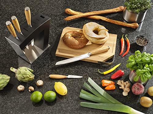 Rösle Artesano סכין ירקות מזויפת עם ידית עץ זית, להב קטן נהדר לחיתוך, קילוף או קישוט פירות וירקות,