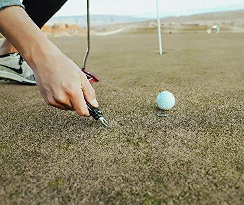 סט מתנה של אביזרי גולף Vixyn - מגבת גולף, מברשת מועדון גולף עם מנקה חריץ, כלי תיקון דיווט מתקפל