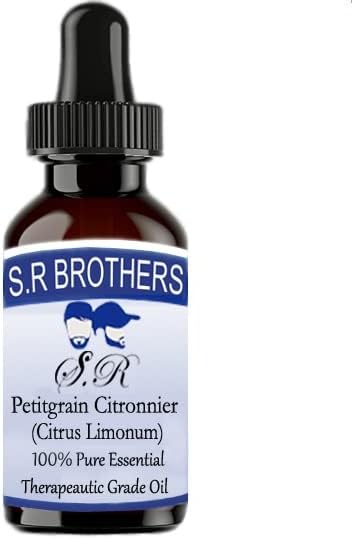 האחים S.R Petitgrain citronnier טהור וטבעי כיתה שמן אתרי עם טפטפת 100 מל