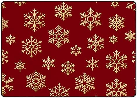 Xollar רך שטיחים גדולים לילדים משתלת רכה זוחלת תינוקות משחקים מחצלת שלג מוזהב על שטיח אזור אדום לחדר סלון חדר שינה