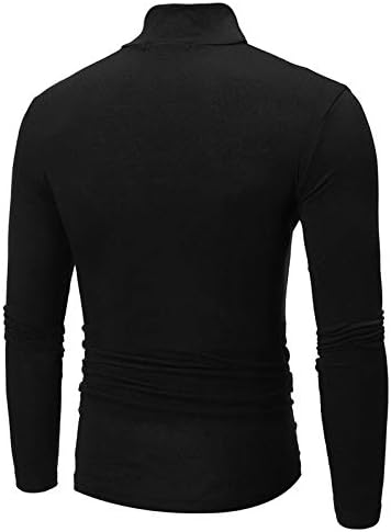 Beuu's Slim Fit Basic Thermal צווארון גולף גולף גולף גולף סוודר סוודרים סוודרים סוודרים סכינים סוודר