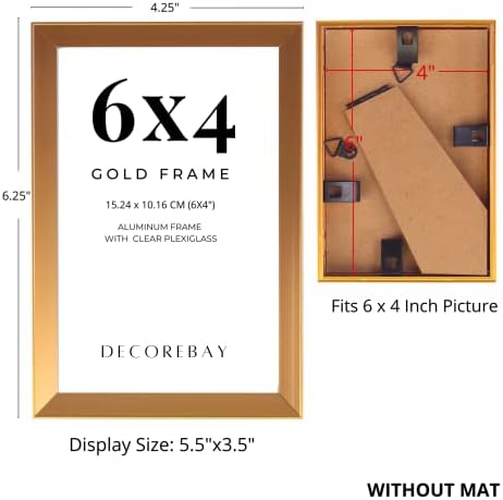 Decorebay Home מסגרת צילום 10-חבילות הגדר גדלים מרובים עם שני 10x8, ארבע 7x5, ארבע מסגרות תמונה 6x4